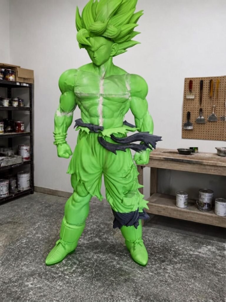 Figura Goku a tamaño Real en Taller
